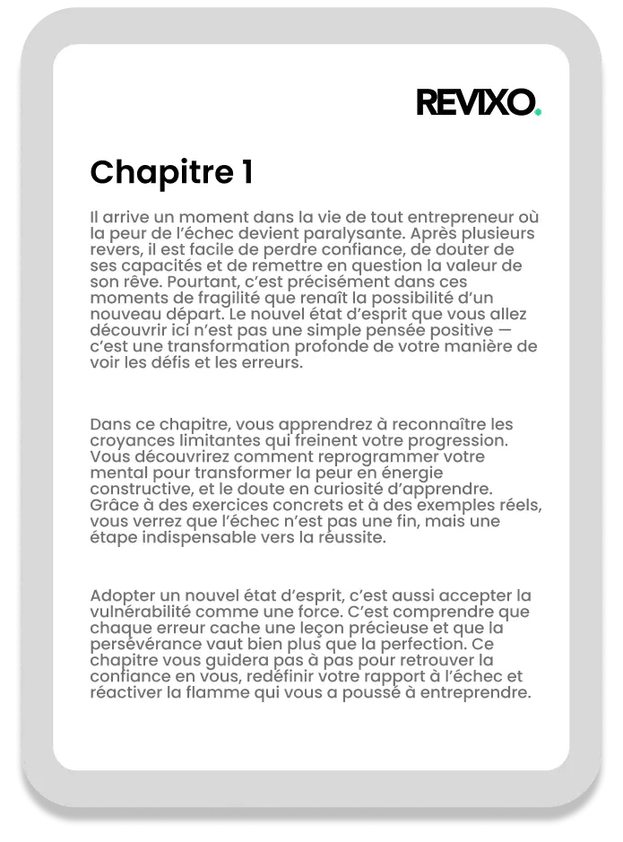 Book Chapter 1 of REVIXO